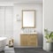 James Martin Vanities Laurent 36in Single Vanity, Light Natural Oak w/ 3 CM White Zeus Top 545-V36-LNO-3WZ - alternate 3